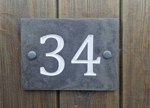 Numero civico ardesia - numero,