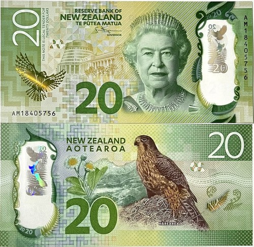 Nuova zelanda dollari - zelanda, 20