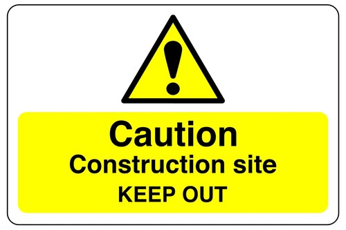 Insegna attenzione cantiere - insegna,